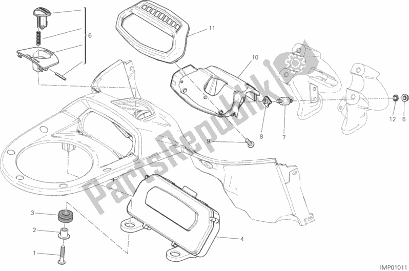 Wszystkie części do Tablica Przyrz? Dów Ducati Diavel FL USA 1200 2018